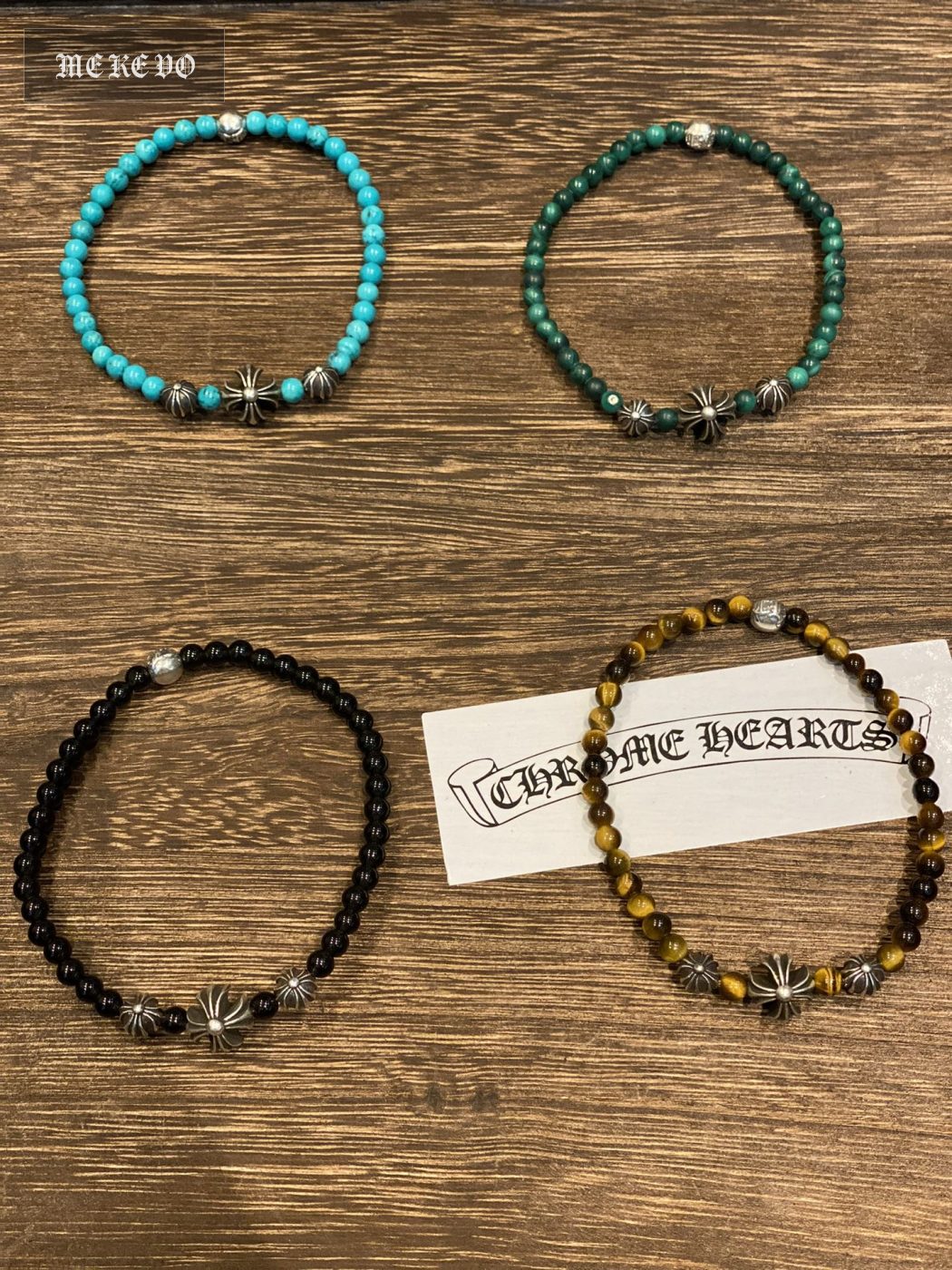 Silver bead bracelet