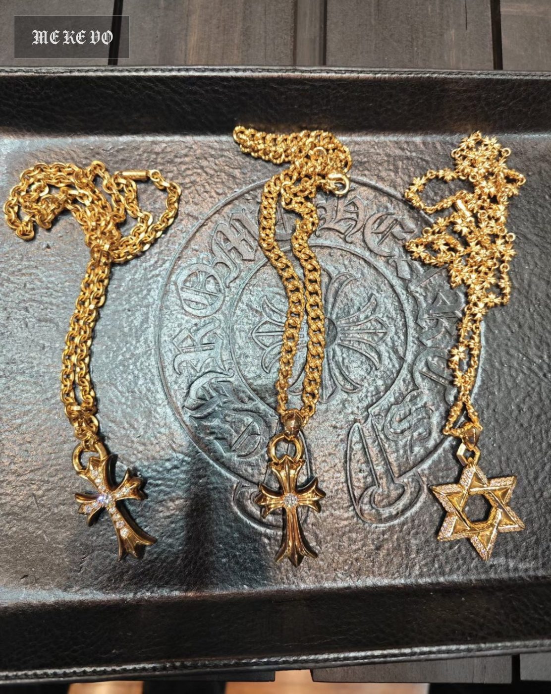 Gold-plated custom with diamond setting