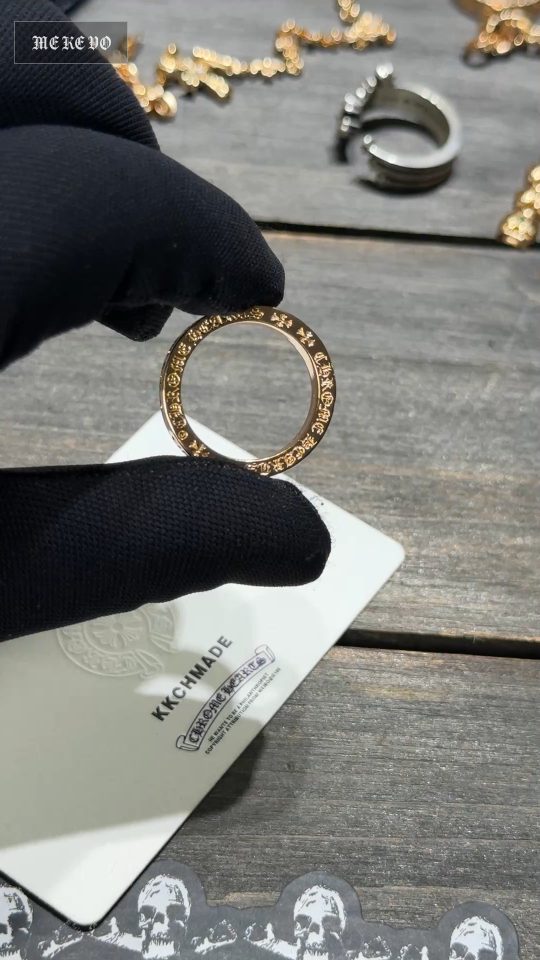 Ring, Custom Gold-Plated Diamond Setting