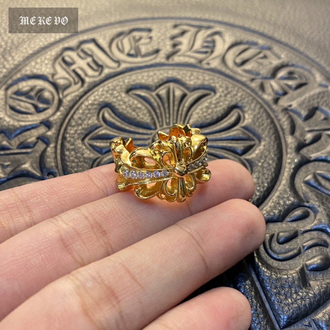Gold-plated custom with diamond setting
