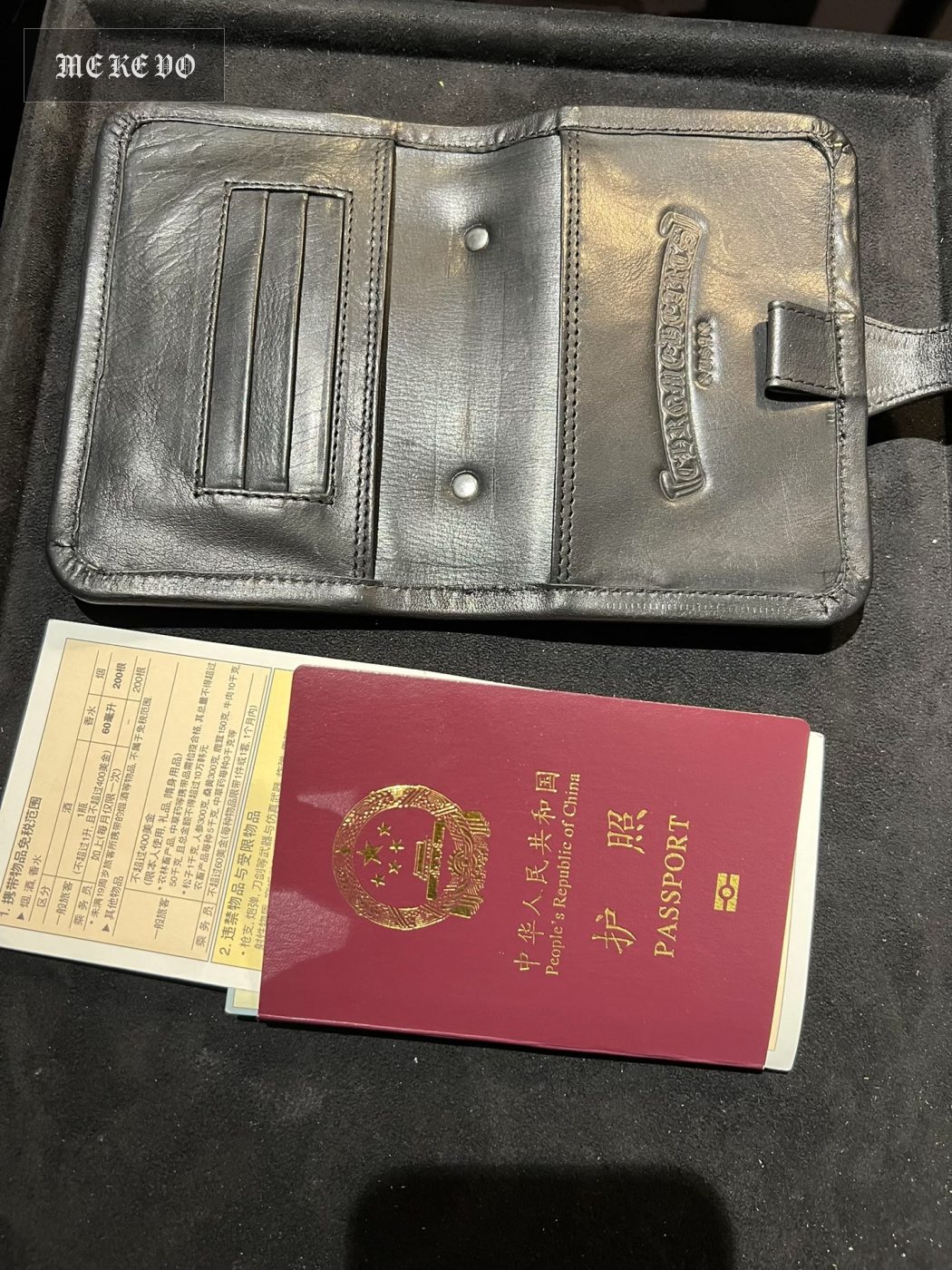 Chrome Hearts Style Passport Cover & Mini Notebook Holder