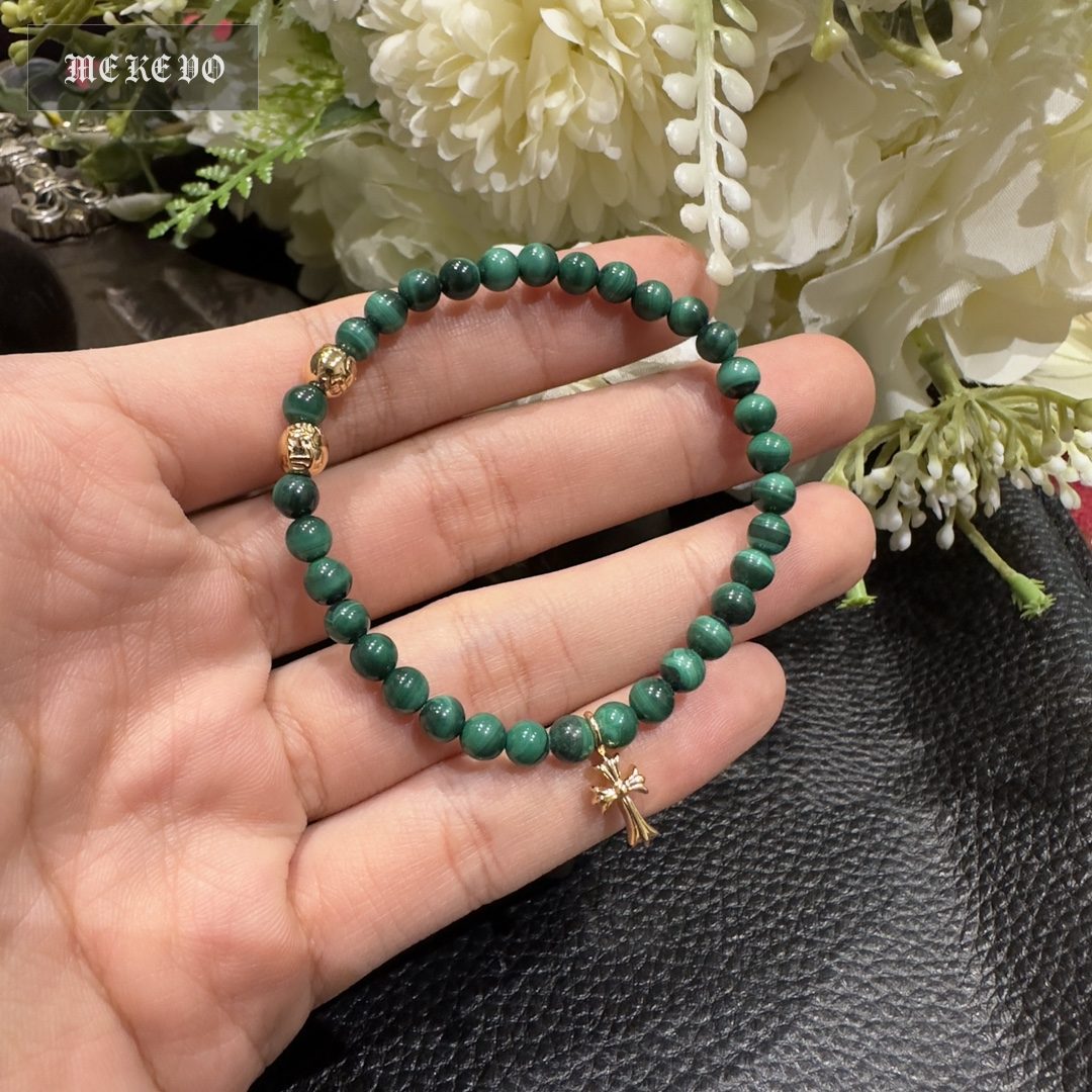 Silver bead bracelet