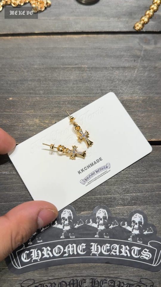 Earrings, Gold-Plated Diamond Custom