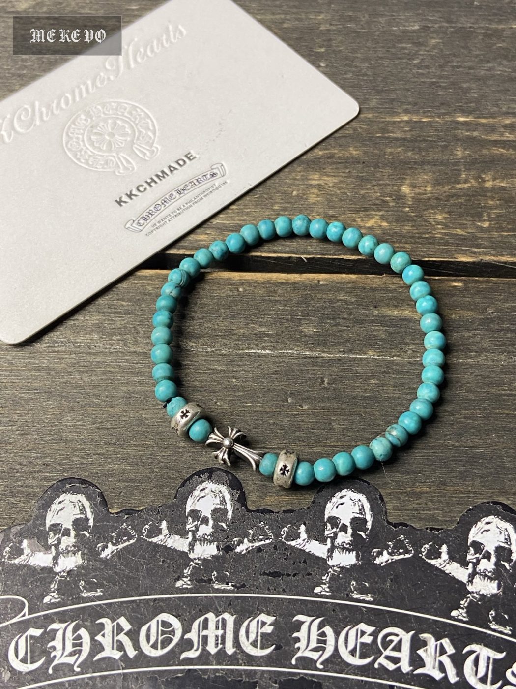Silver bead bracelet