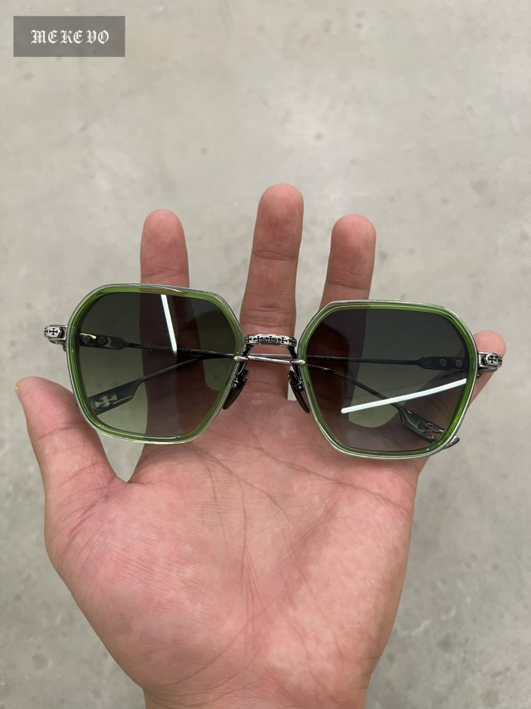 Chrome Hearts Hollow Cross Sunglasses