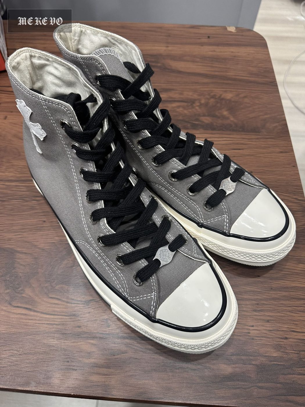 Chrome hearts x Converse 1970s premium gray side single cross canvas shoes