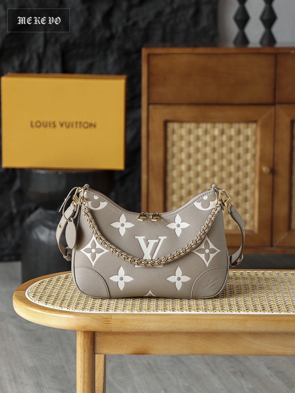Louis Vuitton Boulogne Small Handbag in Monogram Empreinte Leather
