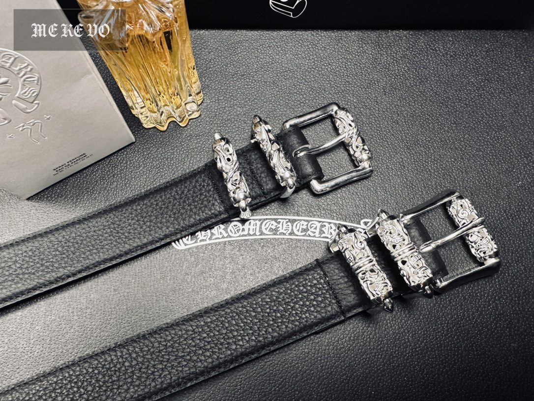 Chrome Hearts Dragon Ball / Vine Pattern Three-Piece Belt Set