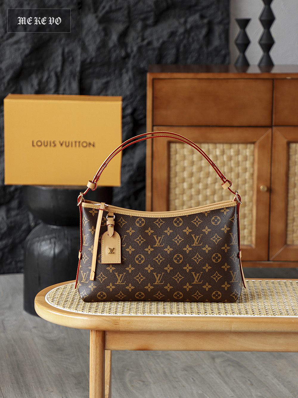 Louis Vuitton Carryall East West Monogram Canvas Handbag