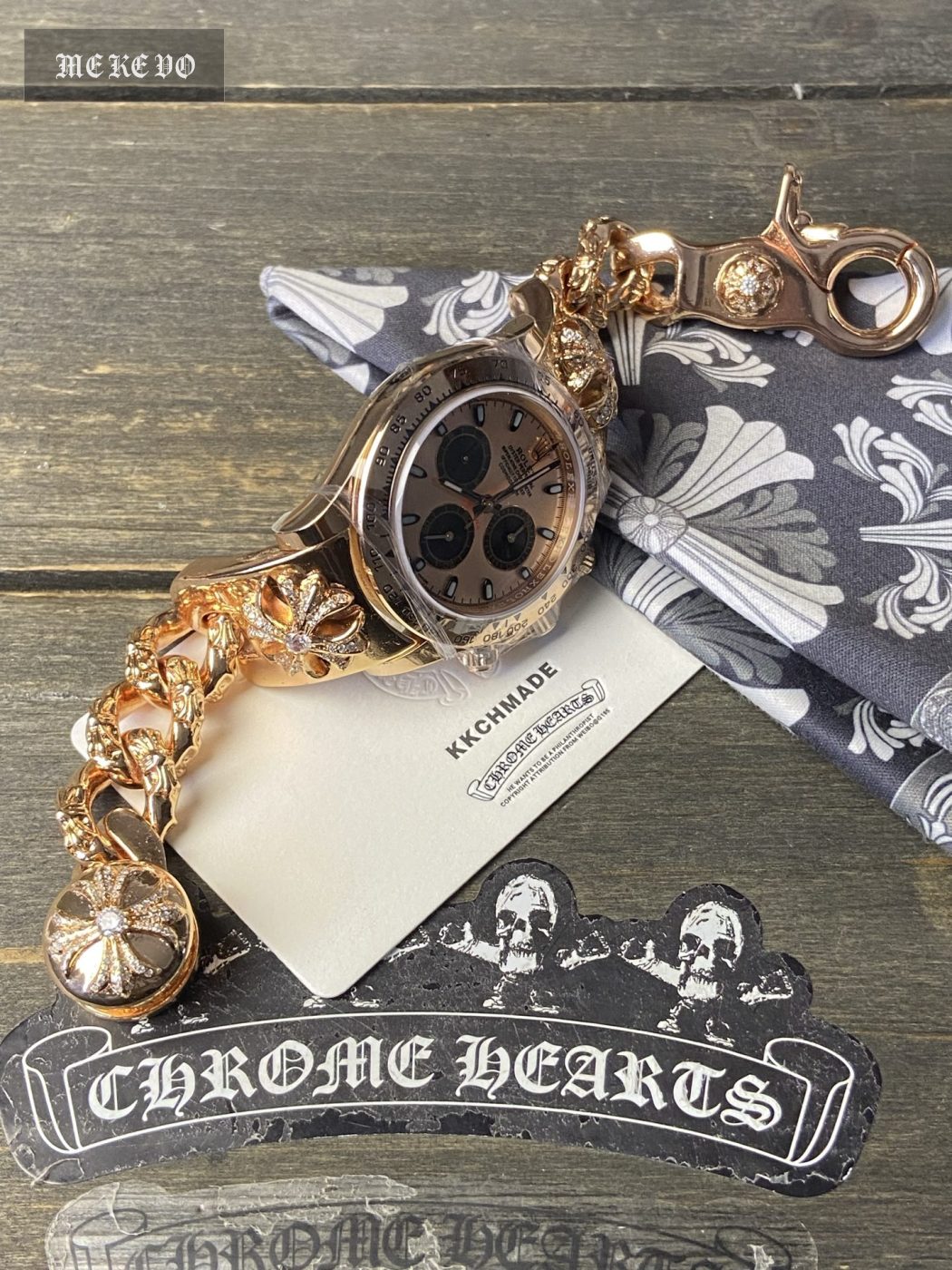 Watch modification, gold-plated and diamond-set customization
