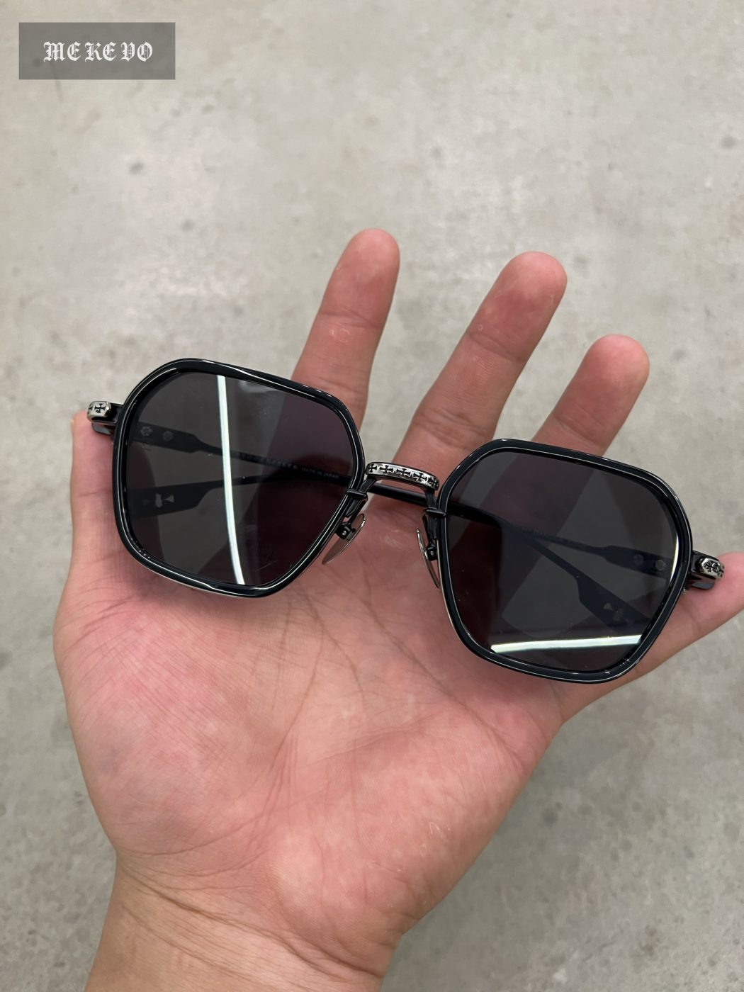 Chrome Hearts Cross Floral Hollow Sunglasses