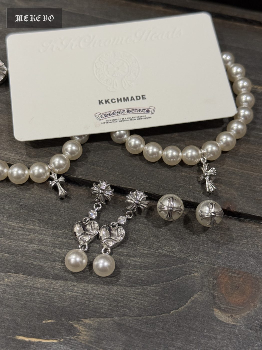 Earrings, Necklace Pendant, Silver Bead Bracelet