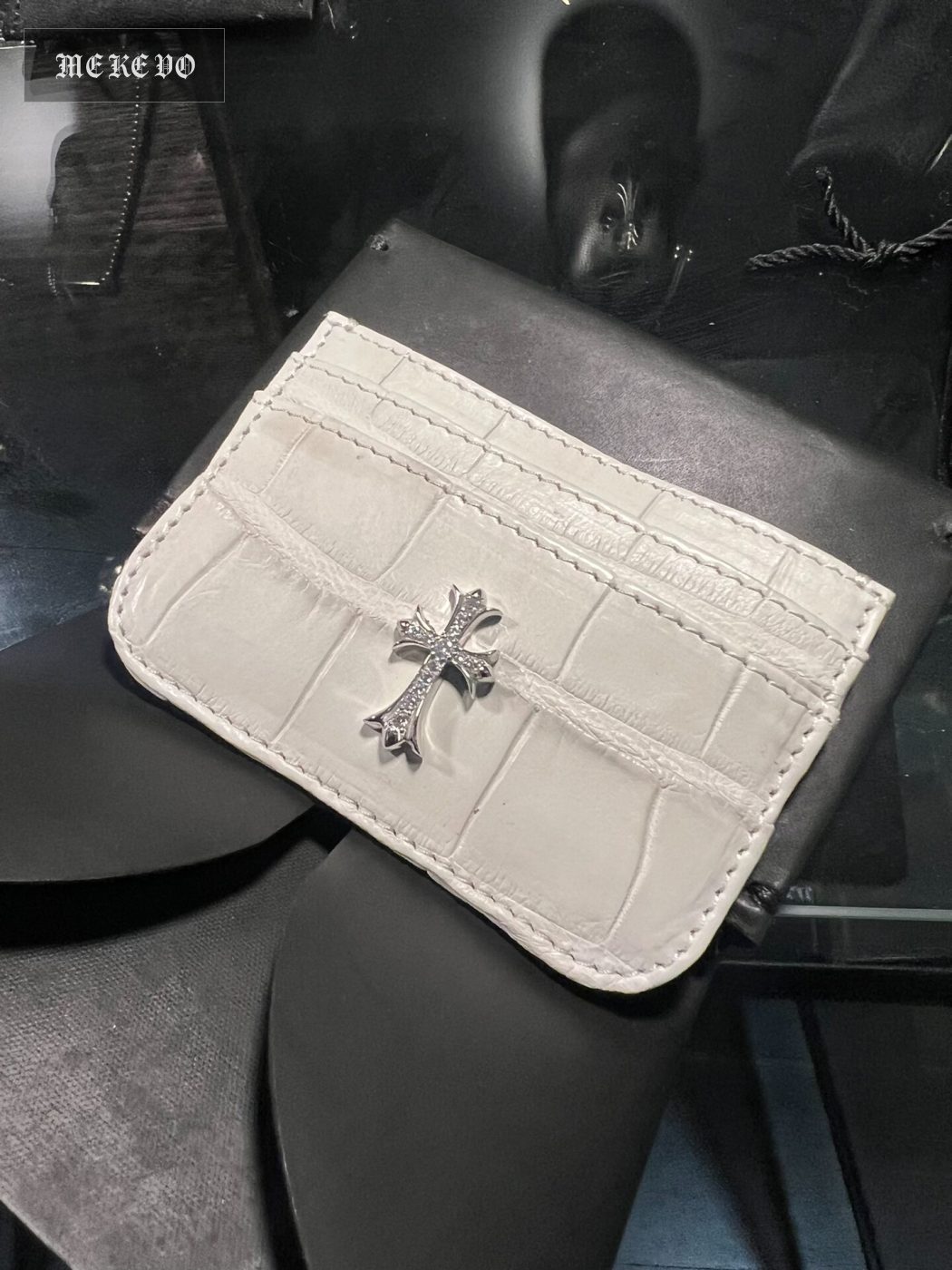 Crocodile Leather Card Holder
