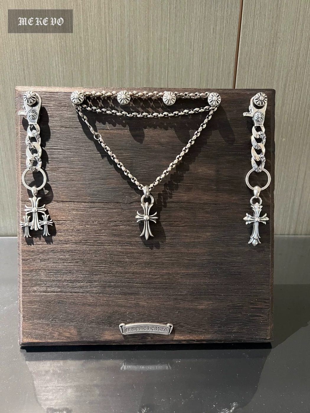 Antique Tray, Jewelry Display, Necklace Hanger