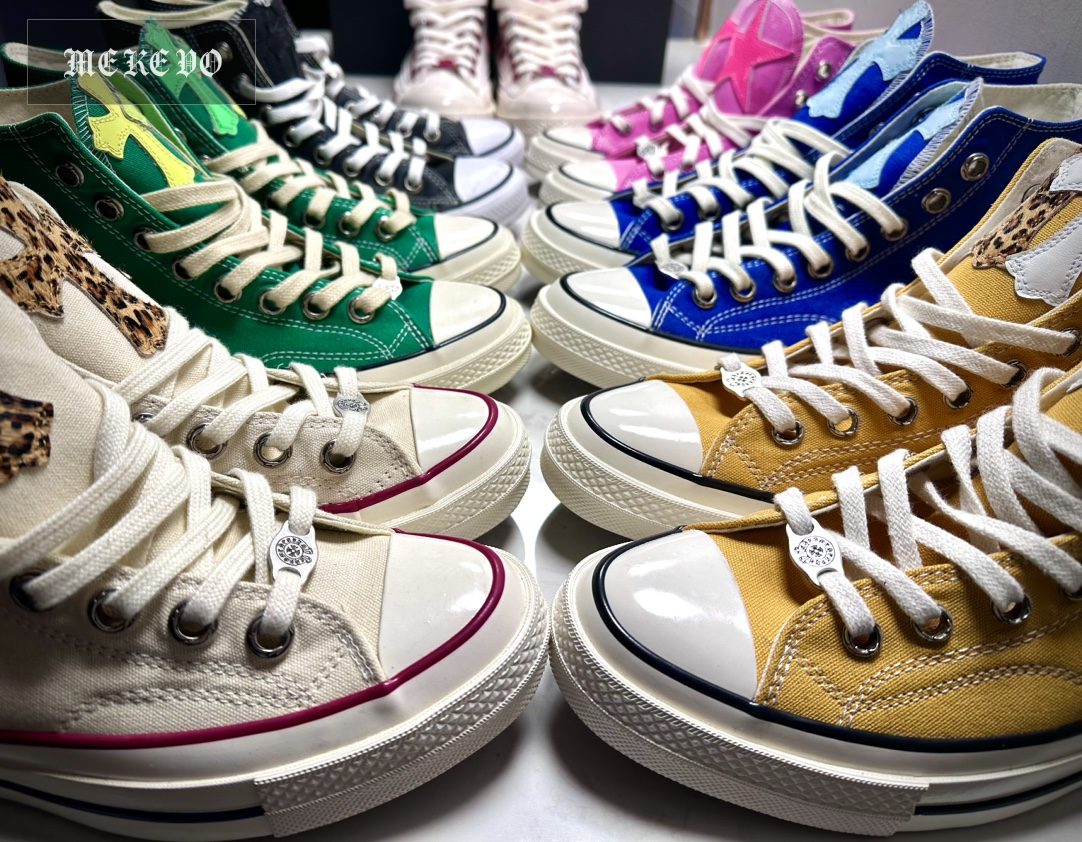 Chrome Hearts x Converse 1970s Deluxe Multicolor High-Top Canvas Shoes Collection