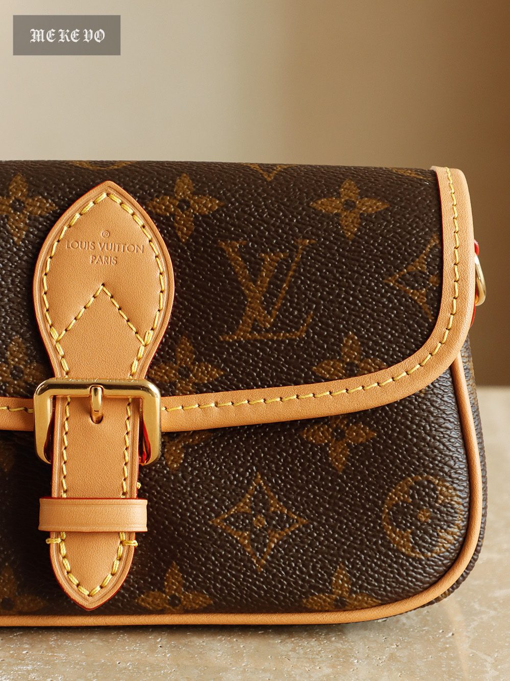 Louis Vuitton Nano Diane Baguette Bag in Monogram Canvas