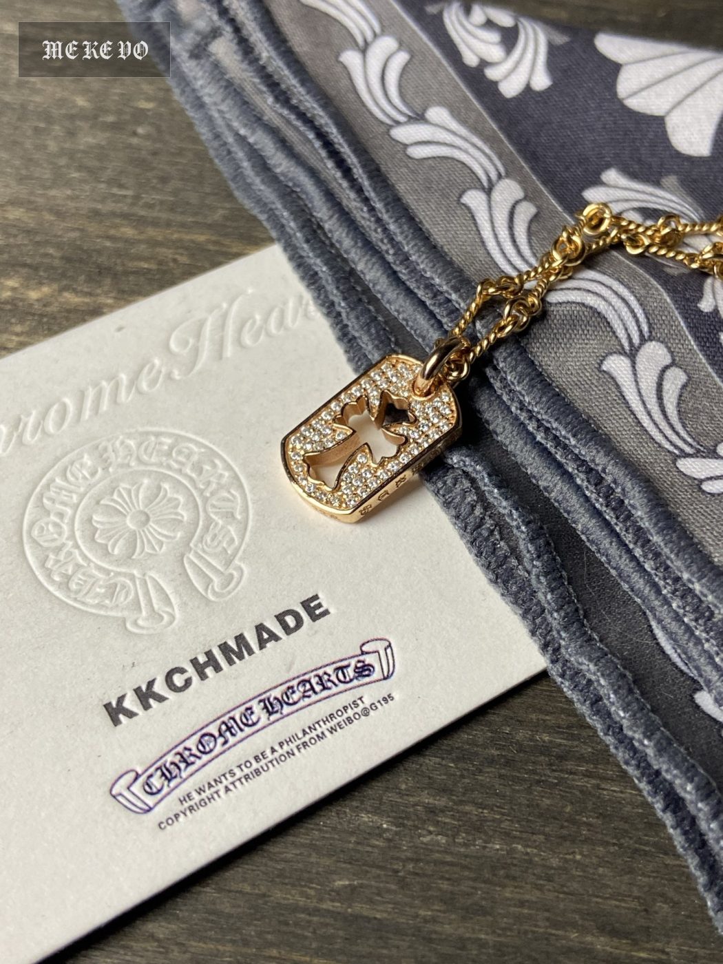 Custom Gold-Plated Diamond Setting, Necklace Pendant