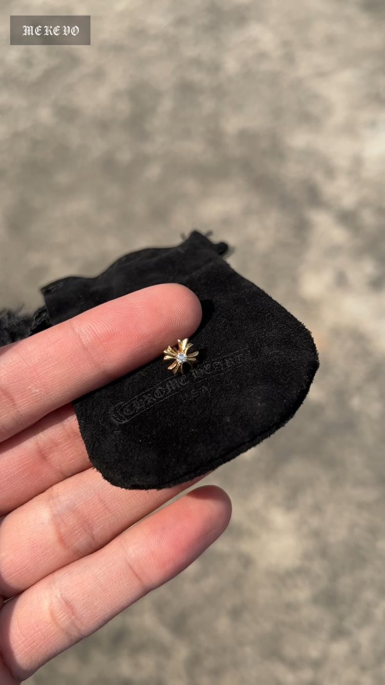 Earrings, Gold-Plated Diamond Custom